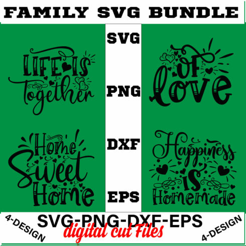 Family Quotes svg, Family svg Bundle, Family Sayings svg, Family Bundle svg Volume-02 cover image.
