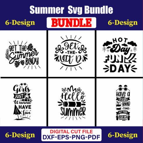 Summer T-shirt Design Bundle Vol-13 cover image.