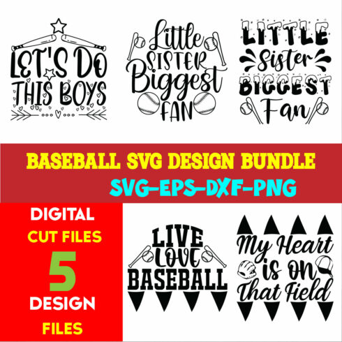 Baseball T-shirt Design Bundle Volume-10 cover image.