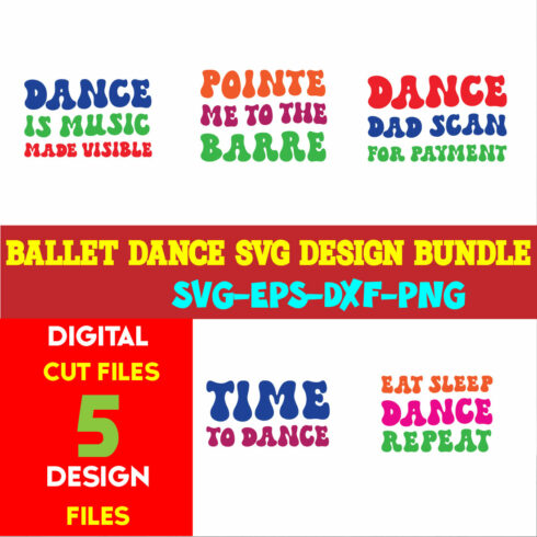 Ballet Dance T-shirt Design Bundle Volume -03 cover image.