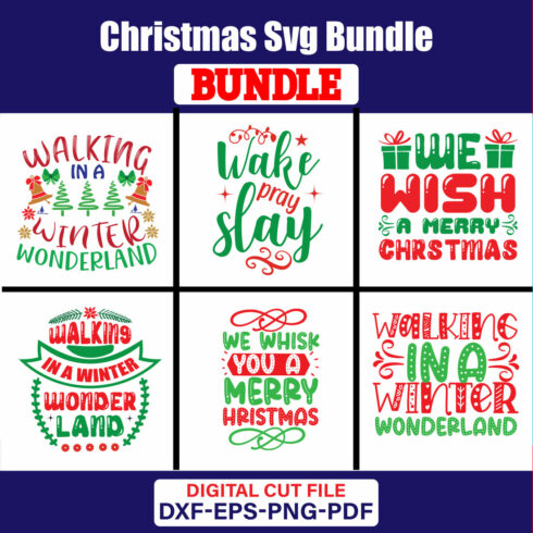 Christmas T-shirt Design Bundle Vol-82 cover image.