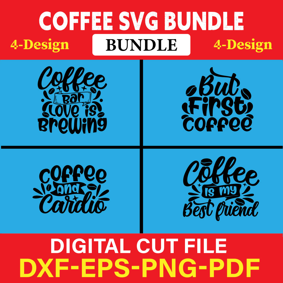 Coffee T-shirt Design Bundle Vol-6 cover image.