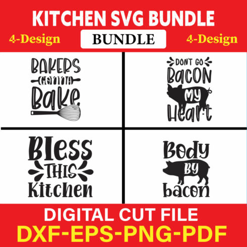 Kitchen T-shirt Design Bundle Vol-26 cover image.