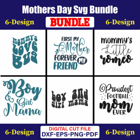 Mothers Day SVG Bundle, Mom life svg, Mama svg, Funny Mom Svg, Blessed mama svg, Mom of boys girls svg-Vol-87 cover image.