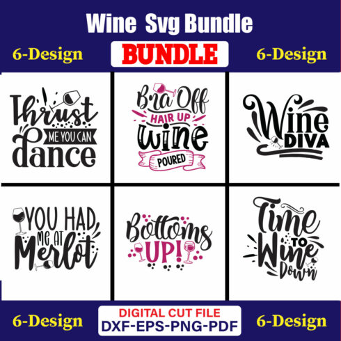 Wine T-shirt Design Bundle Vol-02 cover image.
