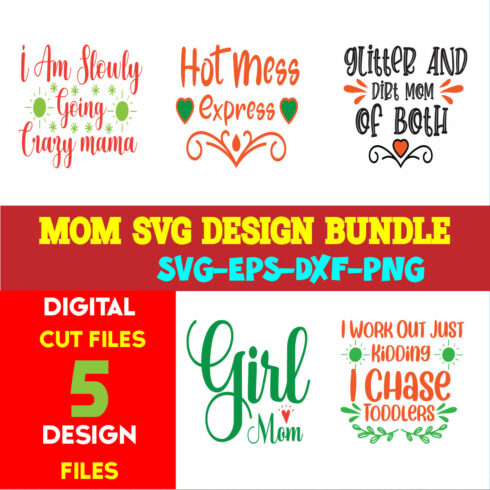 Mom T-shirt Design Bundle Volume-03 cover image.