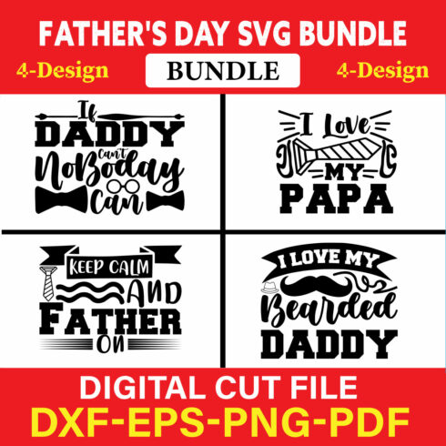 Father's Day SVG T-shirt Design Bundle Vol-3 cover image.