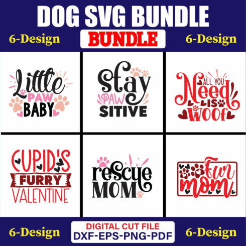 Dog SVG T-shirt Design Bundle Vol-18 cover image.