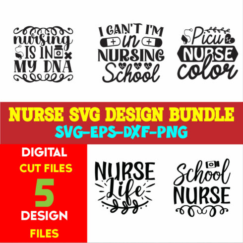 Nurse T-shirt Design Bundle Volume-03 cover image.