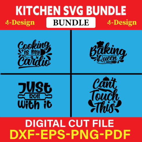 Kitchen T-shirt Design Bundle Vol-19 cover image.