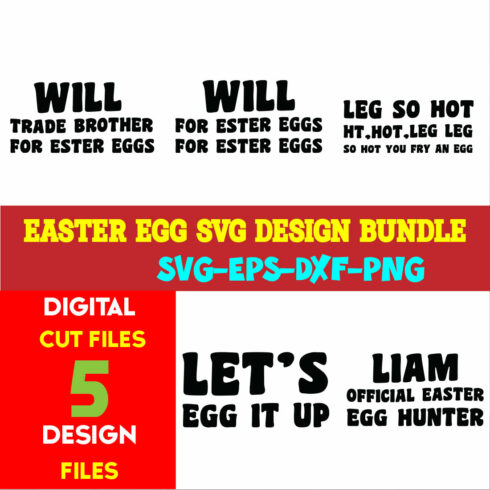 Easter Egg T-shirt Design Bundle Volume -02 cover image.