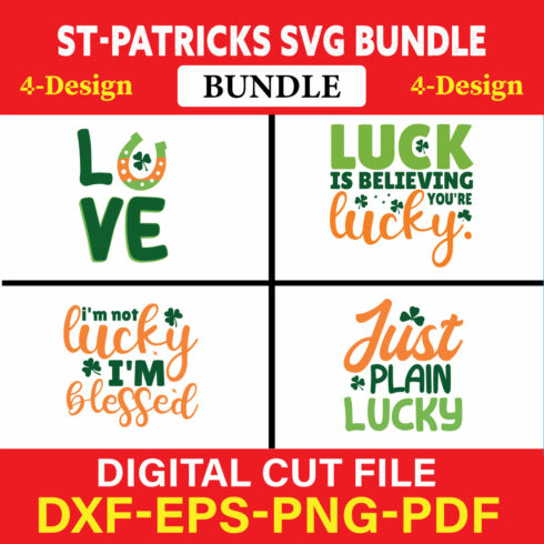 St Patrick's T-shirt Design Bundle Vol-7 cover image.