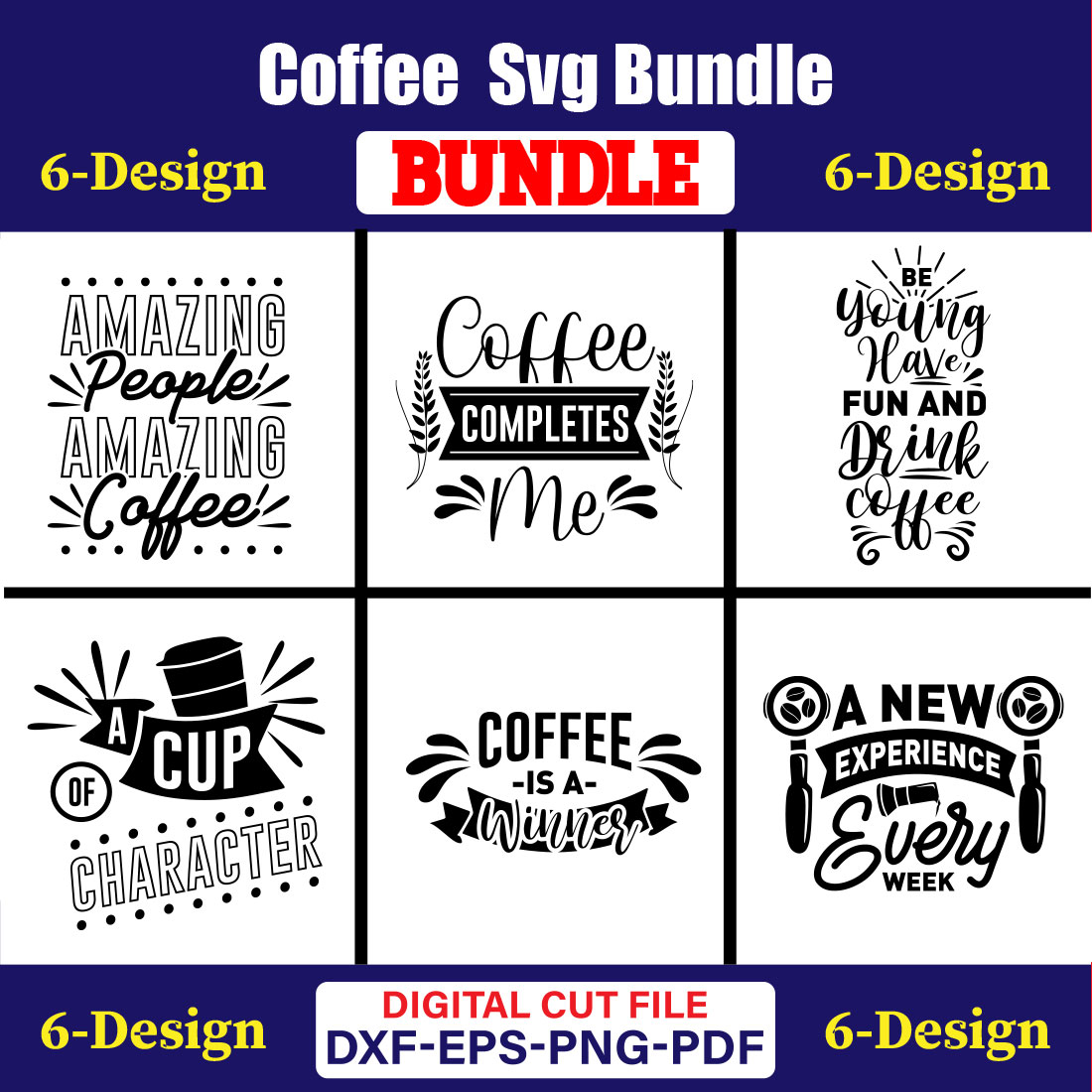 Coffee T-shirt Design Bundle Vol-10 cover image.