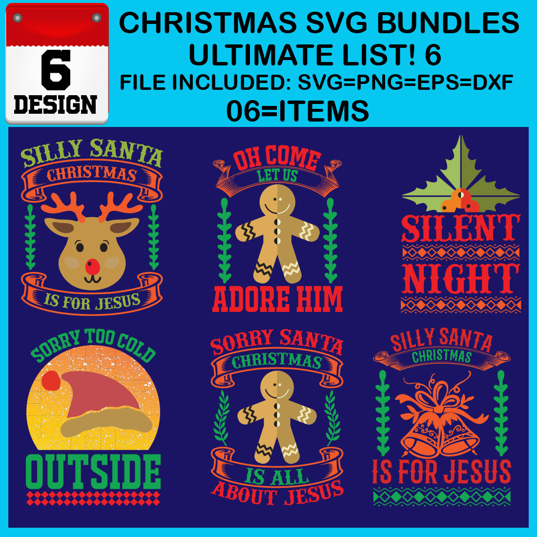 Ultimate List! 6 Christmas SVG Free Bundles cover image.