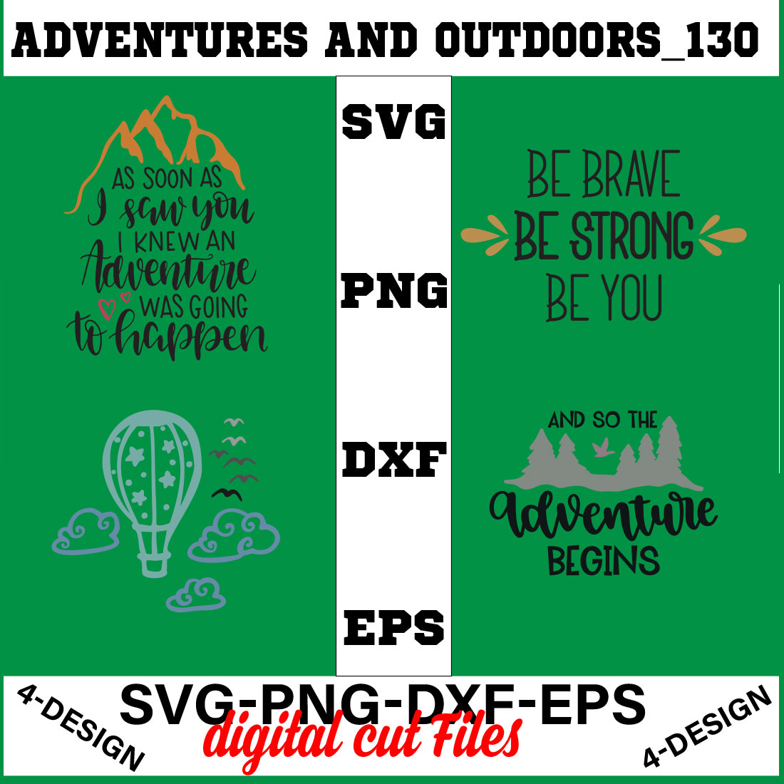 Adventures And Outdoors T-shirt Design Bundle Volume-03 cover image.