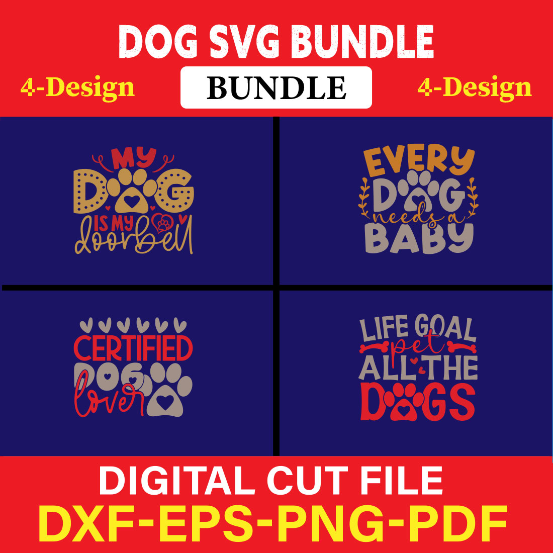 Dog T-shirt Design Bundle Vol-26 cover image.