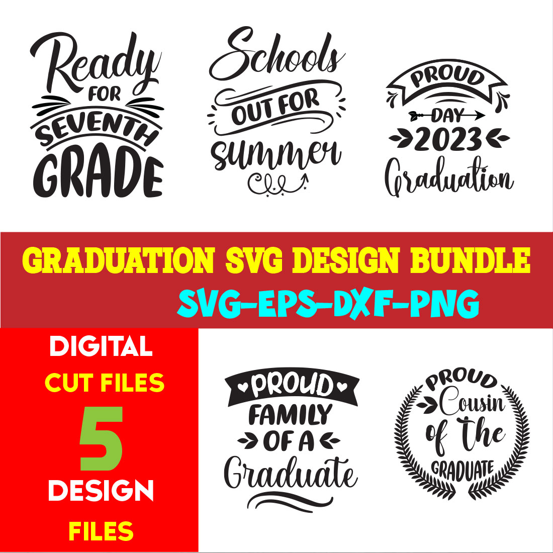 Graduation T-shirt Design Bundle Volume-06 cover image.