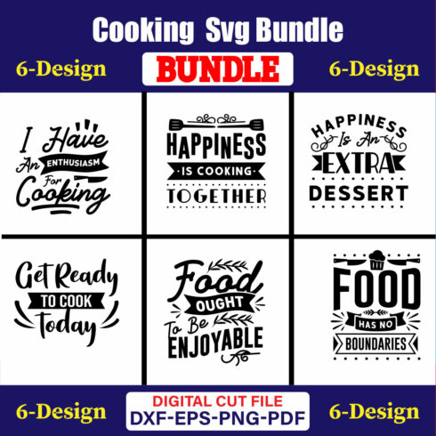 Cooking T-shirt Design Bundle Vol-20 cover image.