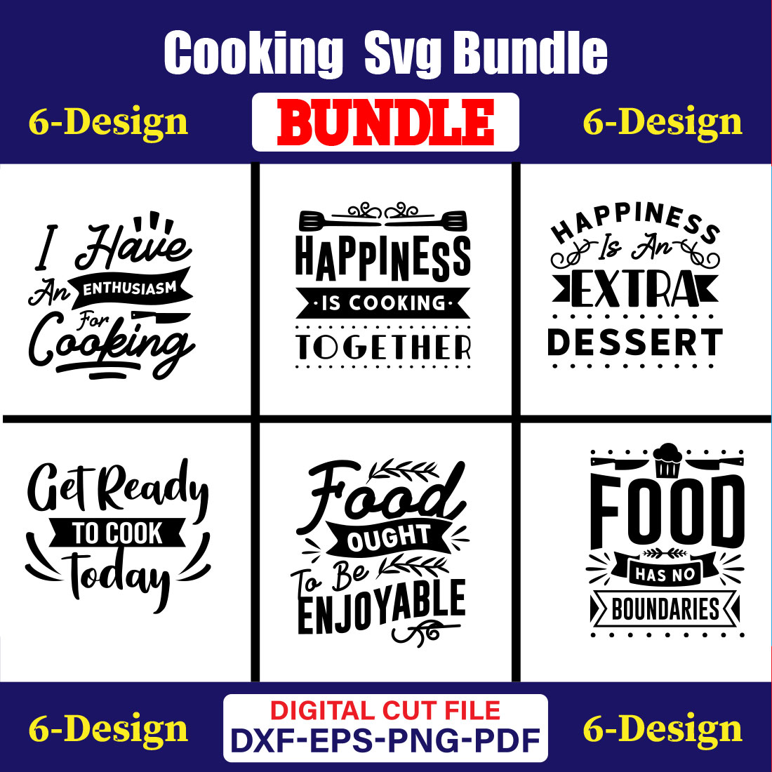 Cooking T-shirt Design Bundle Vol-20 cover image.