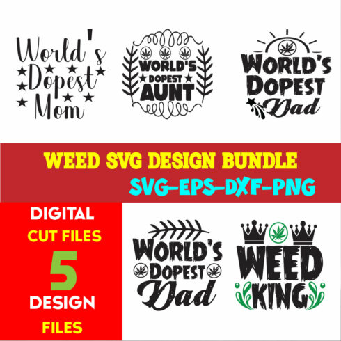 Weed Svg Design Bundle volume -01 cover image.