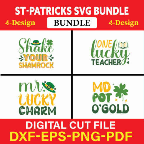 St Patrick's T-shirt Design Bundle Vol-14 cover image.