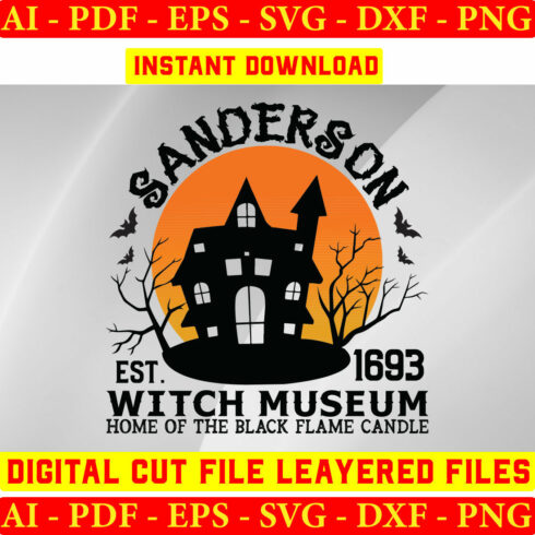 Sanderson Est1693 Witch Museum Home Of The Black Flame Candle cover image.