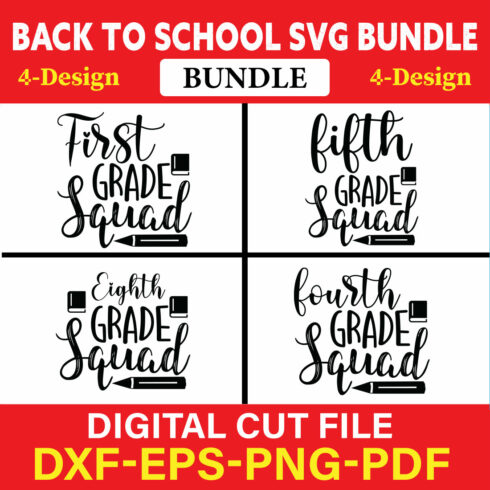 Back To School T-shirt Design Bundle Vol-22 cover image.