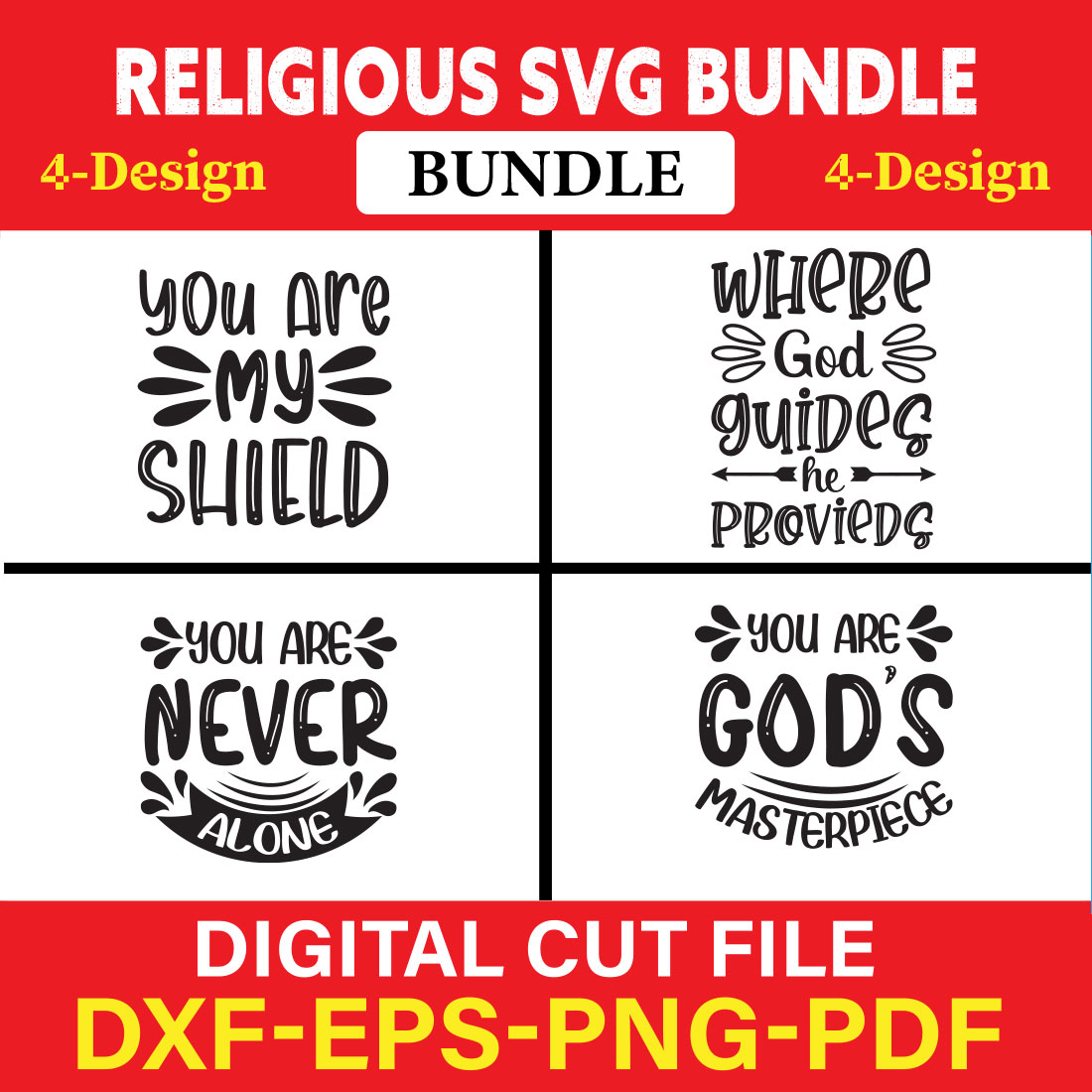 Religious T-shirt Design Bundle Vol-7 cover image.