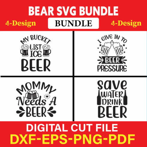 Bear T-shirt Design Bundle Vol-3 cover image.