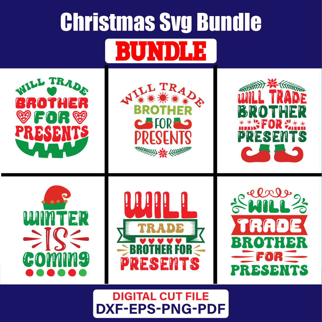 Christmas T-shirt Design Bundle Vol-84 cover image.