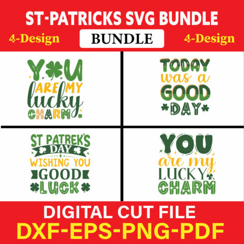 St Patrick's T-shirt Design Bundle Vol-15 cover image.