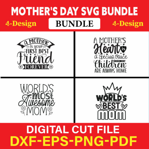 Mother's Day SVG T-shirt Design Bundle Vol-31 cover image.