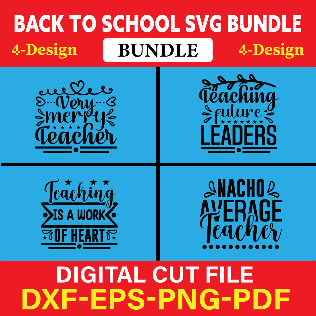 Back To School T-shirt Design Bundle Vol-2 cover image.