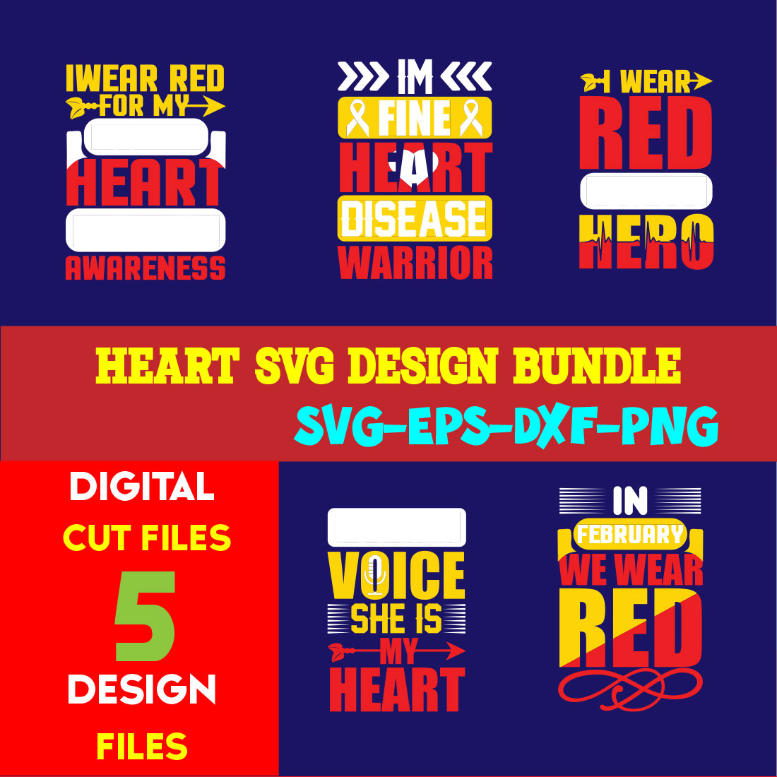 Heart T-shirt Design Bundle Volume-02 cover image.