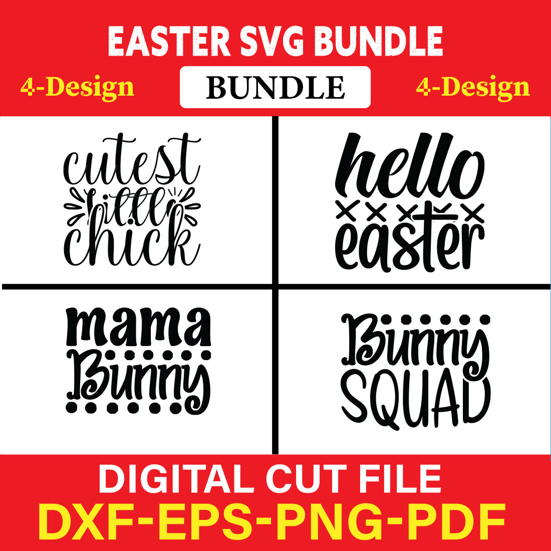 Easter T-shirt Design Bundle Vol-18 cover image.