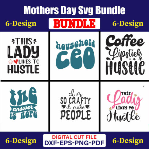 Mothers Day SVG Bundle, Mom life svg, Mama svg, Funny Mom Svg, Blessed mama svg, Mom of boys girls svg-Vol-136 cover image.