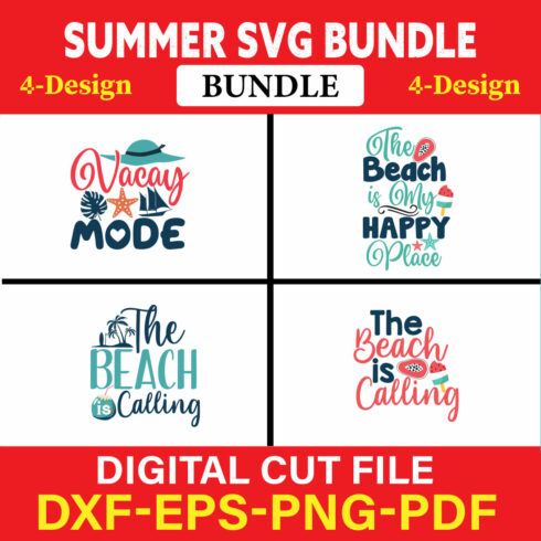 Summer T-shirt Design Bundle Vol-9 cover image.