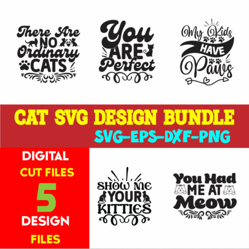 Cat T-shirt Design Bundle Volume-03 cover image.