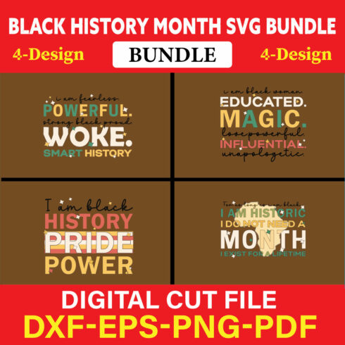 Black History Month T-shirt Design Bundle Vol-2 cover image.