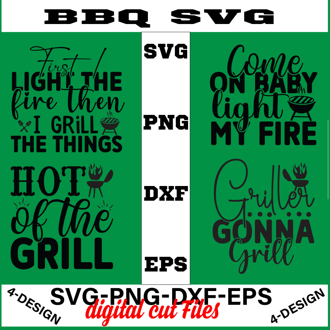 BBQ SVG T-shirt Design Bundle Volume-02 cover image.