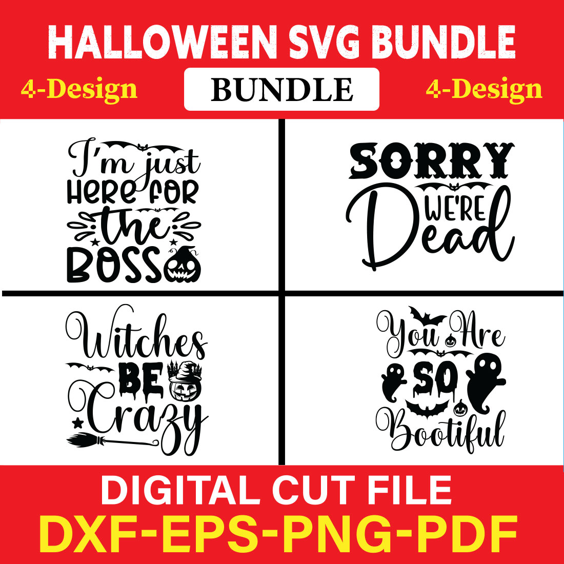 Halloween T-shirt Design Bundle Vol-2 cover image.