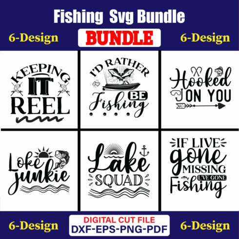 Fishing T-shirt Design Bundle Vol-19 cover image.