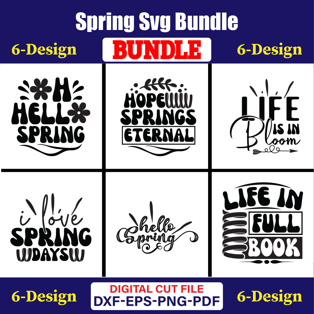 Spring T-shirt Design Bundle Vol-02 cover image.