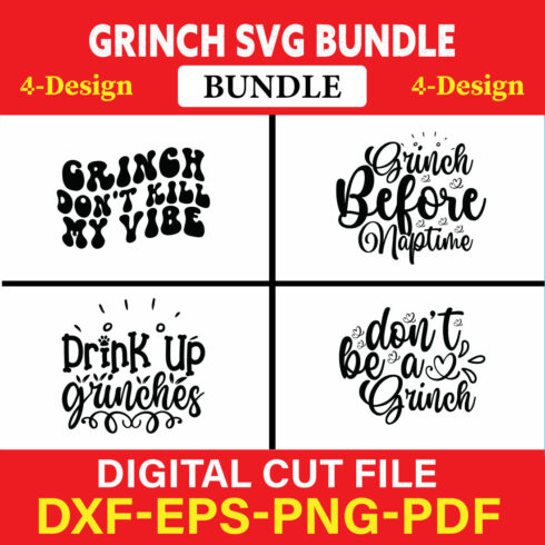 Grinch T-shirt Design Bundle Vol-1 cover image.