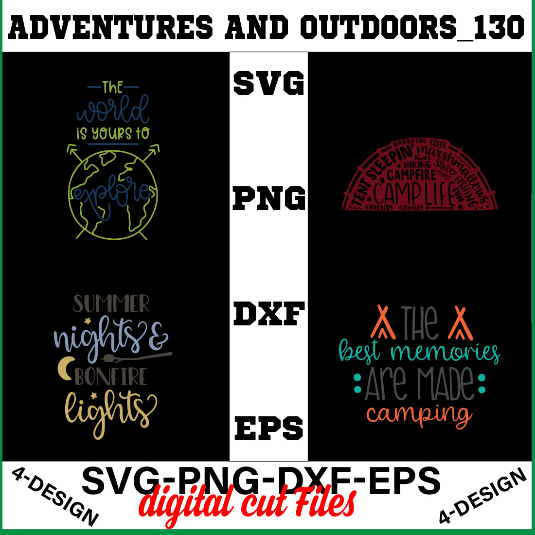 Adventures And Outdoors T-shirt Design Bundle Volume-29 cover image.