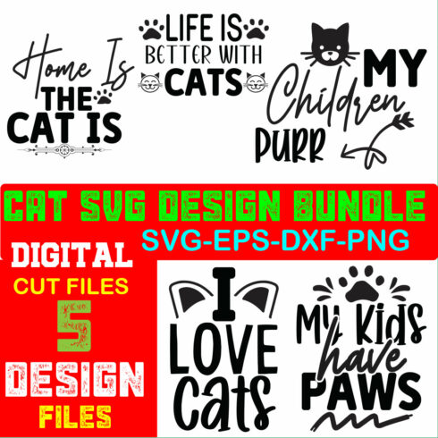 Cat SVG Design Bundle Volume-03 cover image.