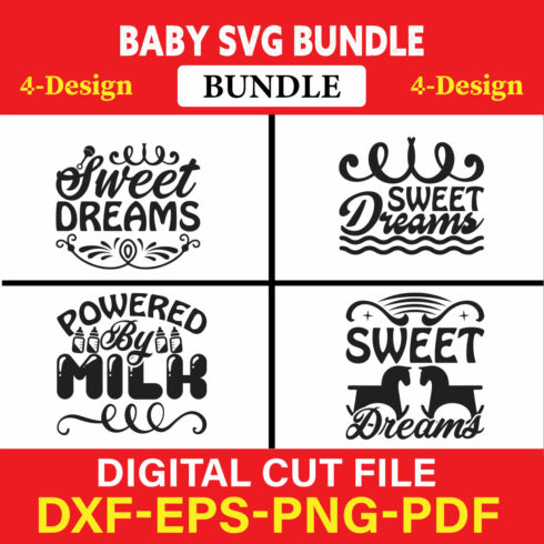 Baby SVG T-shirt Design Bundle Vol-12 cover image.