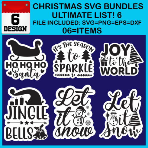 Ultimate List! 6 Christmas SVG Free Bundles cover image.