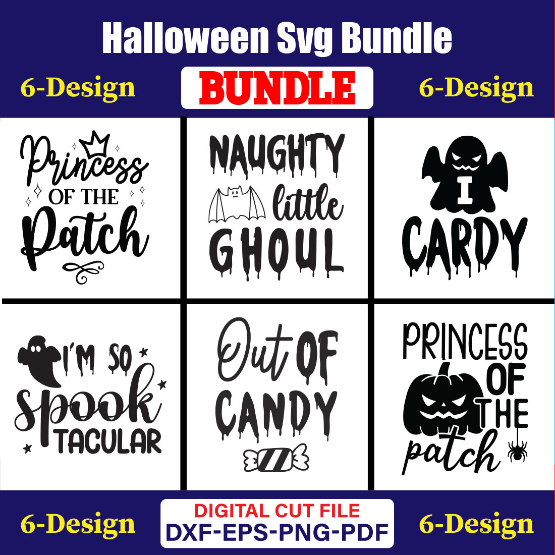 Halloween T-shirt Design Bundle Vol-8 cover image.