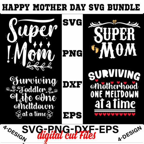 Happy mother day svg Bundle Vol-14 cover image.